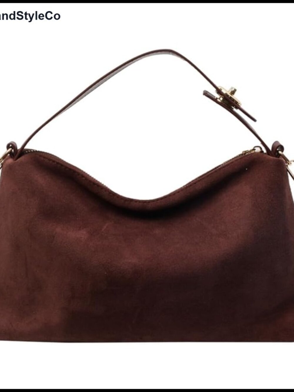 Faux Suede Slouchy Hobo Bag Shoulder Tote Handbag Crossbody Purse for Women
